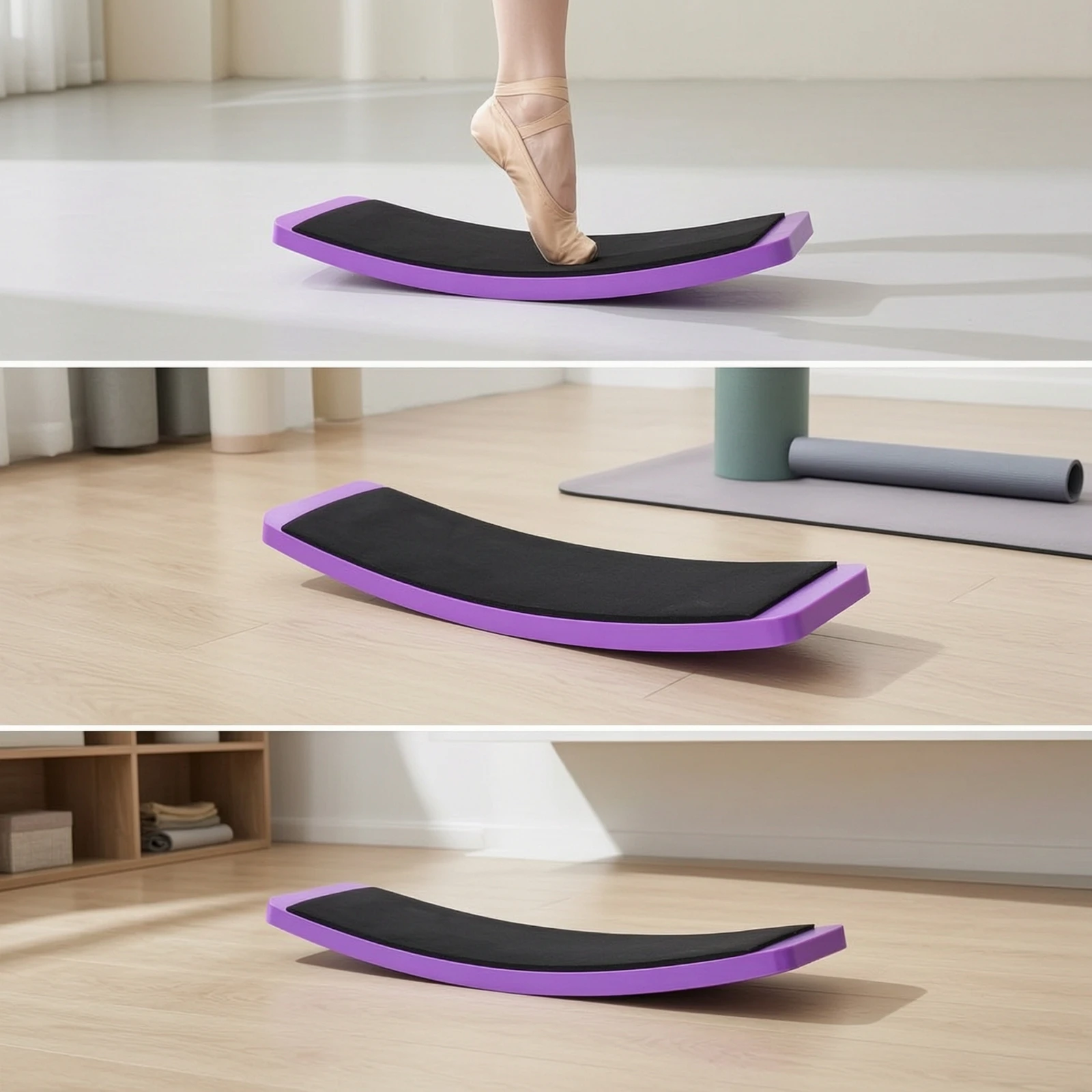 Planche d'étirement de danse légère, ergonomique et multifonction pour l'entraînement des pieds et des voûtes plantaires