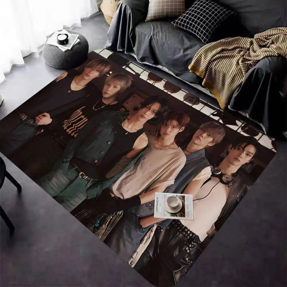 Kpop R-rIIZE Floor Mat INS Style Soft Bedroom Floor House Laundry Room Mat Anti-skid Household Carpets