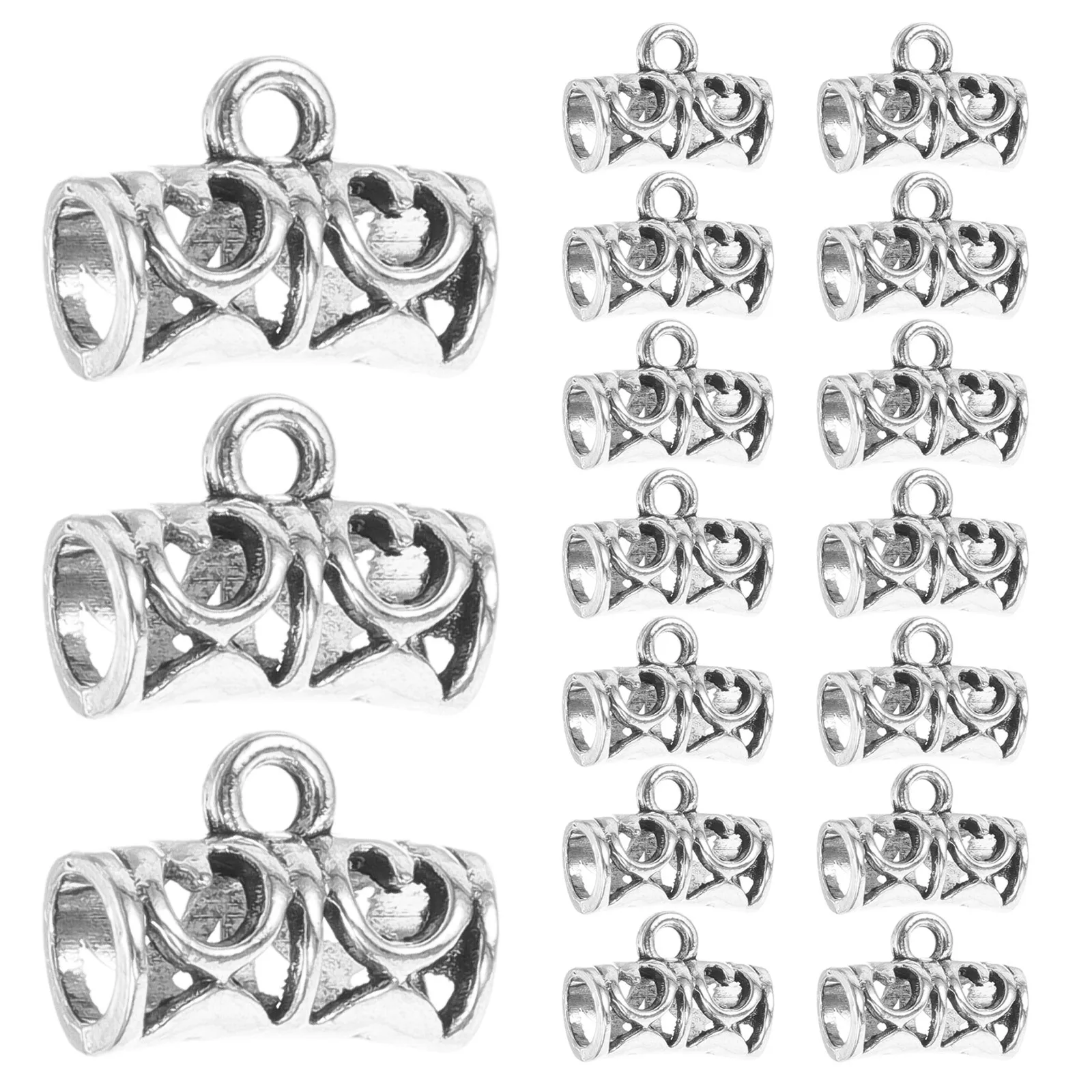 85 piezas de pulsera de aleación, cuentas de fianza, conector de tubo, dijes para fabricación de joyas