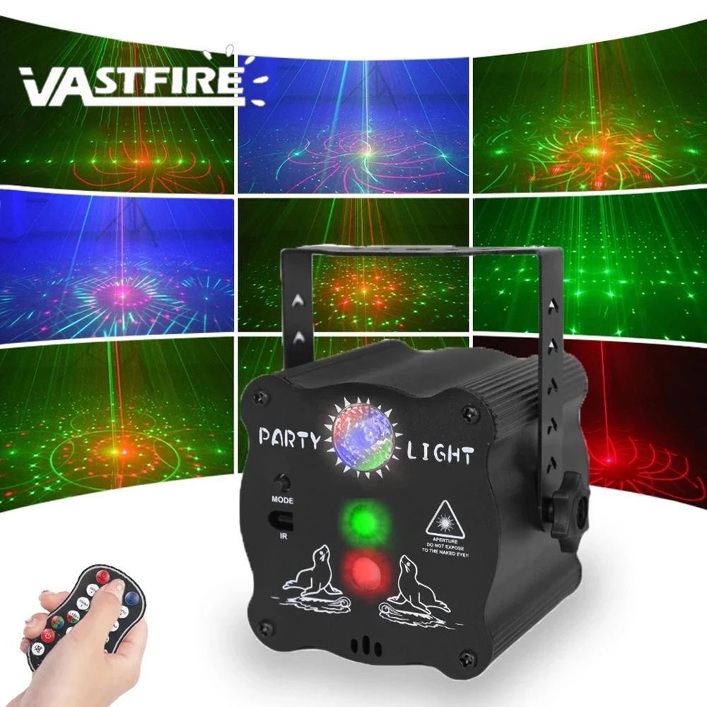 

Mini RGB Laser Projector Stage Light DJ Disco LED Lamp UV Sound Strobe Stage Effect Wedding Xmas Holiday Party