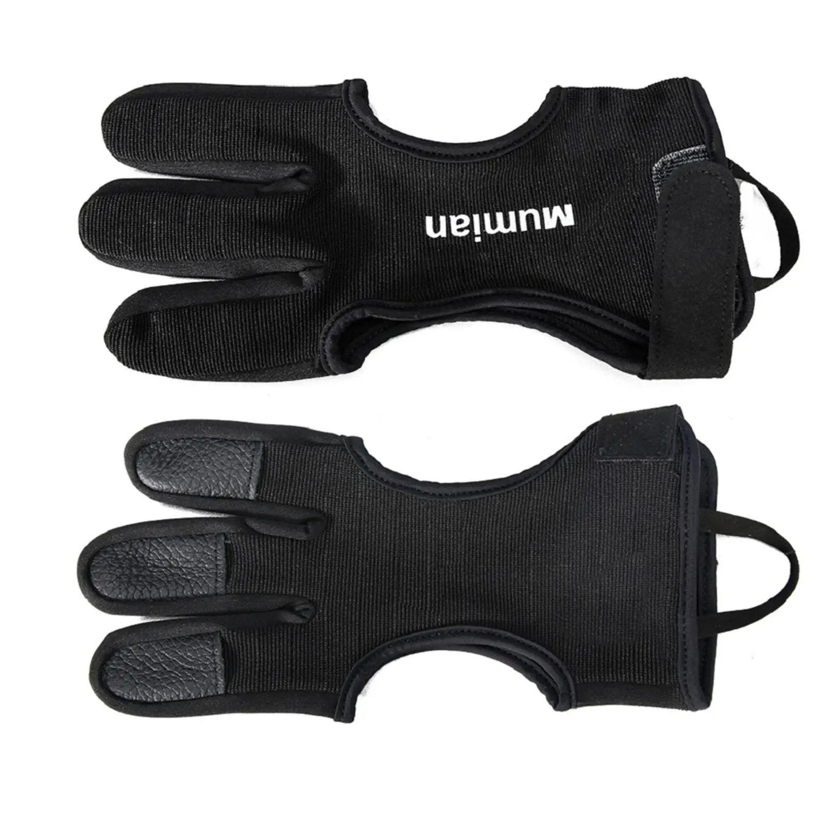 Three Fingers Archery Glove Adult Youth Padded Tips Finger Guard Protective Accessory for Outdoor Target