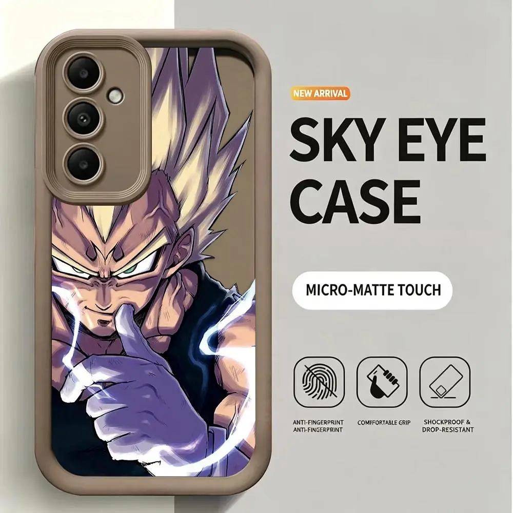 Phone Case For Samsung Galaxy S26 S25 S24 S23 S22 S21 FE S20 ULTRA PLUS 5G Silicone Case Shell Cover Super Saiyan D-Dragon Ball