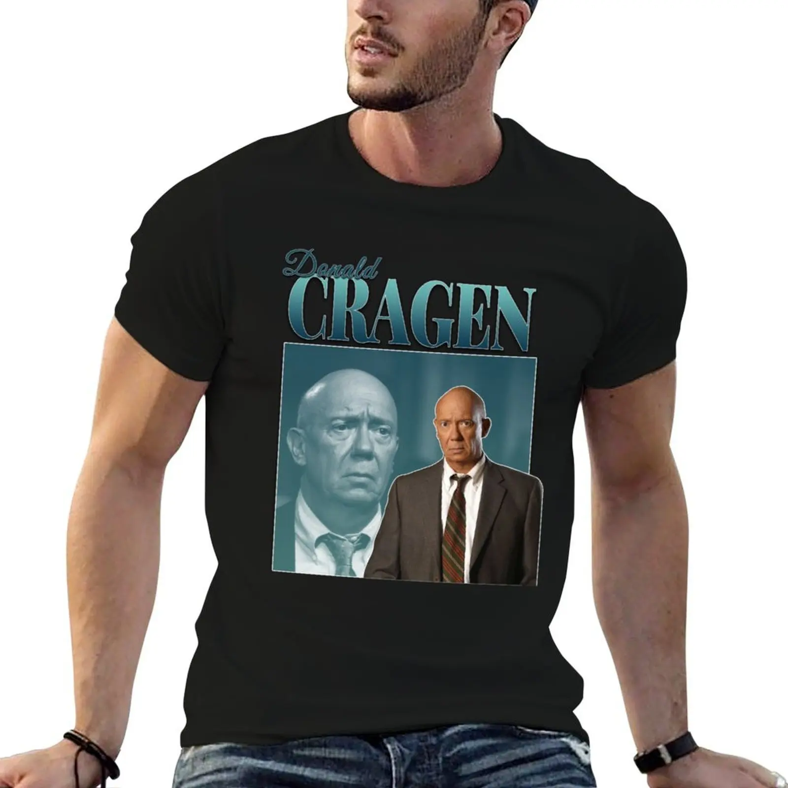 Donald Cragen 90s Inspired Vintage Homage T-Shirt Cool Dry Performance T-Shirt