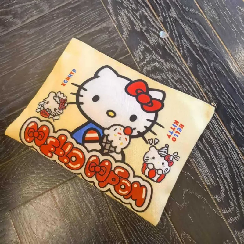 

Hello Kitty Handbag High Beauty Cartoon Pop Up Outdoor Storage Student Makeup Bag Cute Sweet Handbag Wholesale of Women Supplies