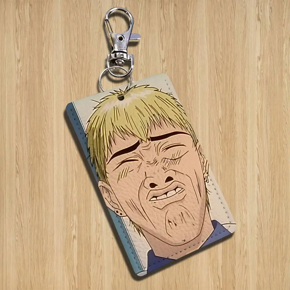 Onizuka Eikichi GTO Keychain Holder Suitable For Subway Bank Card Bus Card Case Badge Holder Wallet Card Textured pattern image 3