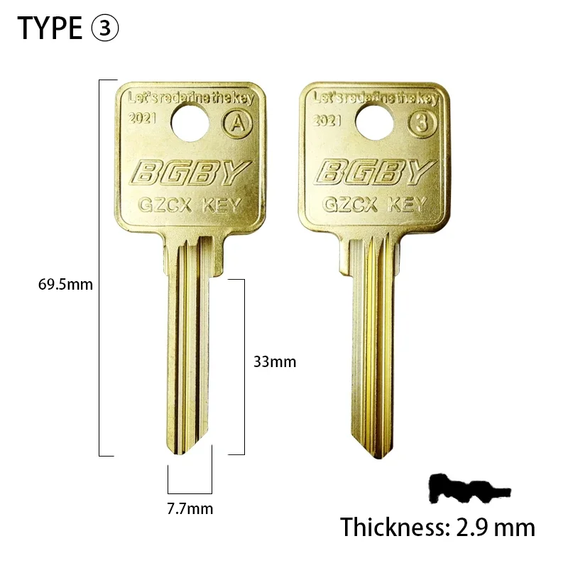 Key Blanks Compatible with Medeco Locks Brass Multi Locksmith Tools Key Cutter