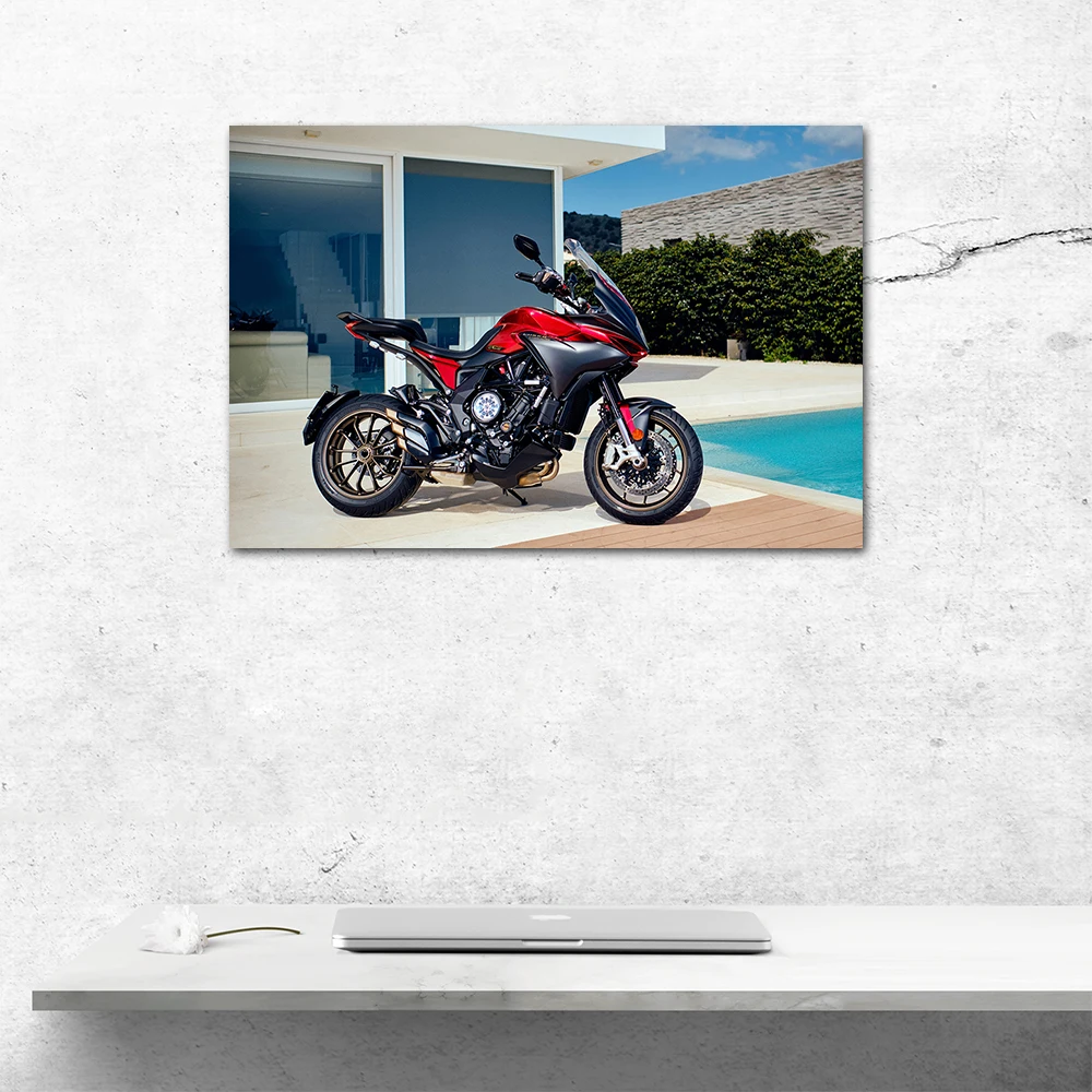Agusta Turismo Veloce 800 Lusso SCS Motorcycle Canvas Painting Wall Art Poster For Living Room Corridor Home Decoration