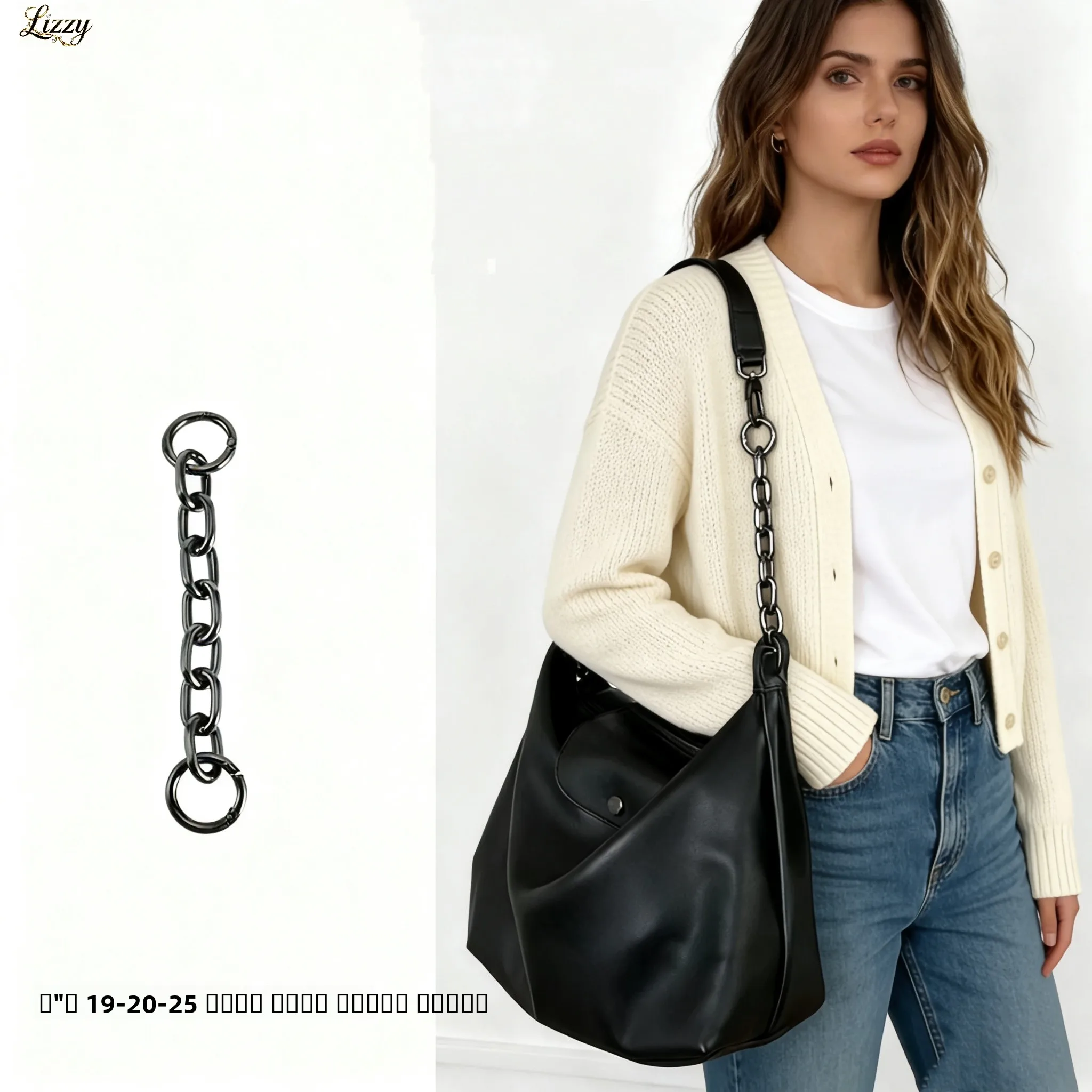 bolsa-hobo-com-alca-de-ombro-estendida-bolsa-transversal-de-axila-acorio-cinza-com-corrente-bolsa-de-couro-lizhi-longxiang