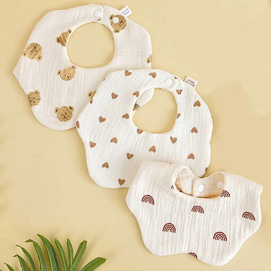 

Переноска для новорожденных, детская ткань для девочек и мальчиков, хлопковое полотенце для слюны, переноска для слюны для кормления ребенка, плотная детская ткань из чистого хлопка