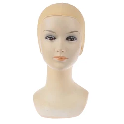 1 Pcs Skinhead Bald Head Latex Skin Wig Cap Fake Unisex Party Hair Care Cosplay Light Shade Bald Cap