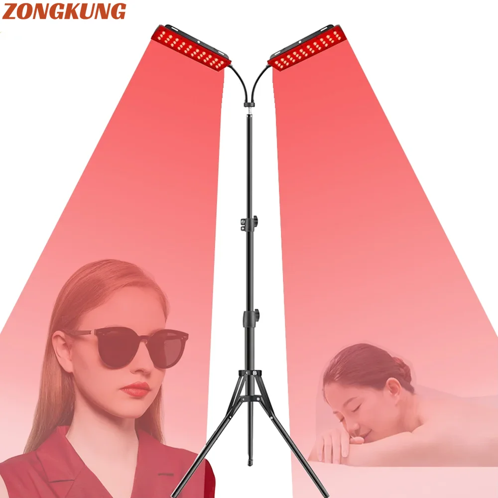 

Red Light Lamp with 660&850NM Height Adjustable Stand Infrared Light Panel for Waist,Head,Shoulder Fatigue Relief Skin Recovery