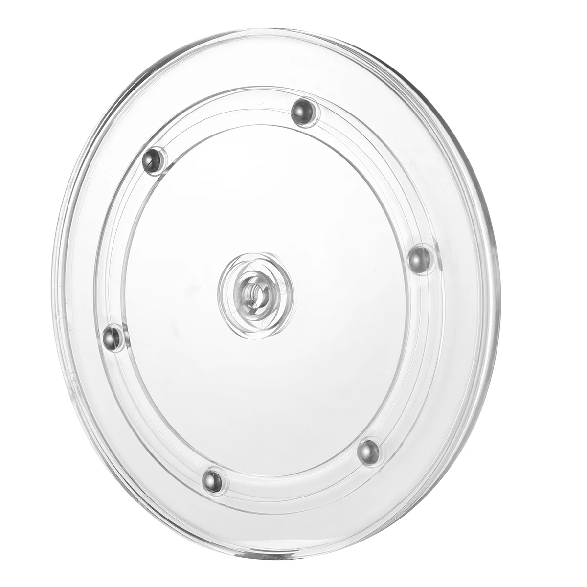 

Cake Stand 7 Inches Transparent Plastic Rotating Turntable for Baking Wedding Decorating Easy Clean Smooth Rotation