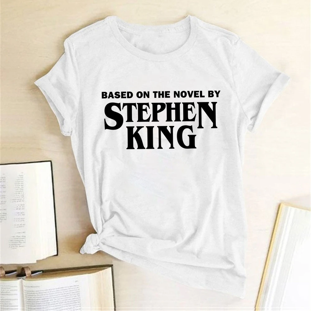 Seeyoushy Based on The Novel By Stephen King Printed T-shirts Women Summer 2023 Shirts for Women Loose Harajuku Clothes Female