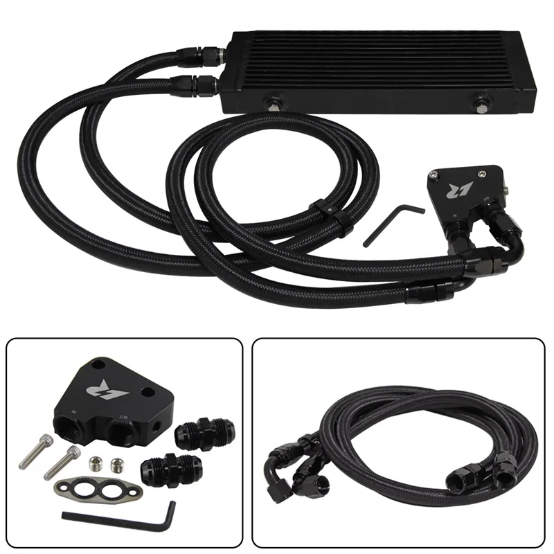 Small/Medium/Large Size Dual Pass Bar & Plate Oil Cooler Kit Fits for Corvette C5 C6 C7 LS1 LS2 LS3 LS6 LS7 LS9