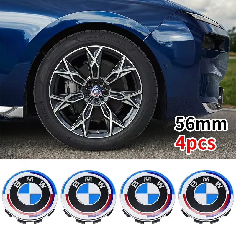 

56/68mm Floating Wheel Center Caps For BMW 50th anniversary G32 G38 G01 G08 G02 G05 F45 F46 F52 F48 F49 F39 F90 Auto Accessories