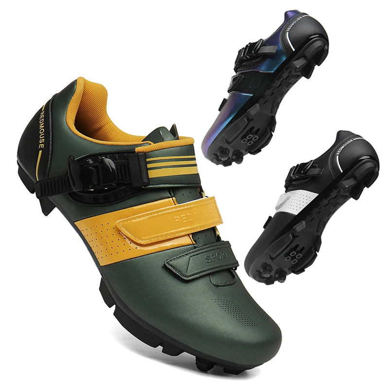

Велосипедные кроссовки MTB с шипами для мужчин и женщин, карбоновые спортивные скоростные велотуфли для горных и шоссейных гонок, обувь для велоспорта SPD