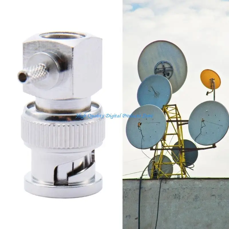 

U2JE Copper BNC-JW1.5 Adapter Male Female Crimp Connectors Adapter for RG58 Coax Cable