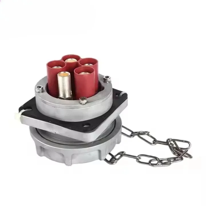 High Current 420A Industrial Outdoor Large AMP Plug & Socket 400V 4P All Aluminum Material Waterproof CF-4052 Socket Plug