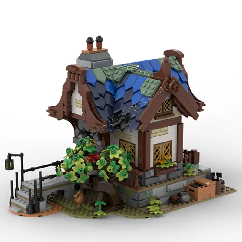 Caliente 1316 Uds MOC personalizar casa Medieval bloques de construcción modulares DIY arquitectura modelo juguetes de exhibición montaje regalos de cumpleaños