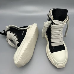 R0 Casual Shoes Height Increasing Sole  Jumbo Shoeslace Sneaker Men's Shoes Women Casual Sneakers DRK Boots