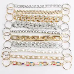 1pcs Sale chain shoes buckles charms gold rose diamond-mounted Accessories for knock bag clogs shoe Decorations woman kids gifts