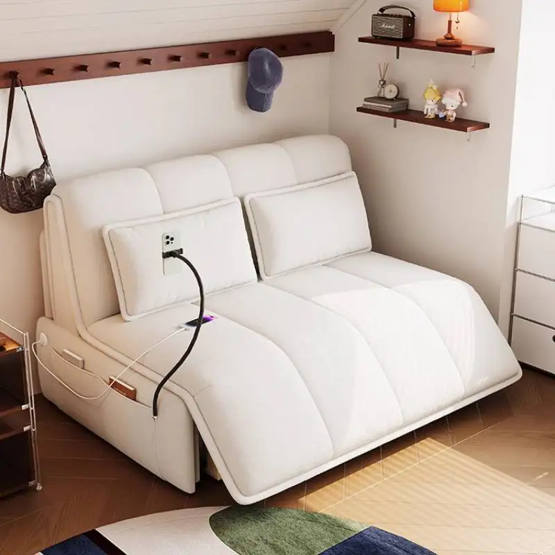 

Classic Lazy Electric Sofas Foldable European Relax Lounges Living Room Sofas Massage White High Canape Lit Furniture For Home