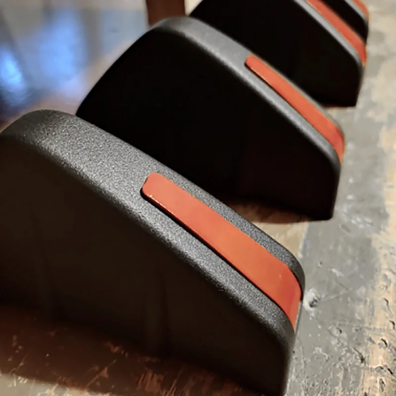 4 stücke Universal Carbon Faser Auto Geändert Hinten Stoßstange Diffusor Spoiler Schwarz Rot ABS Hinten Lip Diffusor Anti-kollision – Detail 16