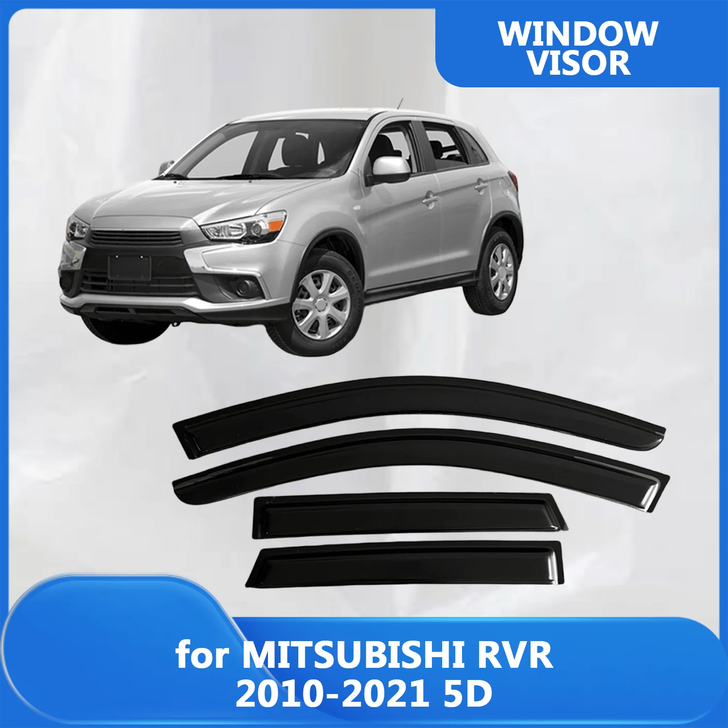 

Window Visor for MITSUBISHI RVR 2010 2011 2012 2013 2014 2015 2016 2017 2018 2019 2020 2021 5D Wind Deflectors Rain Guards Door