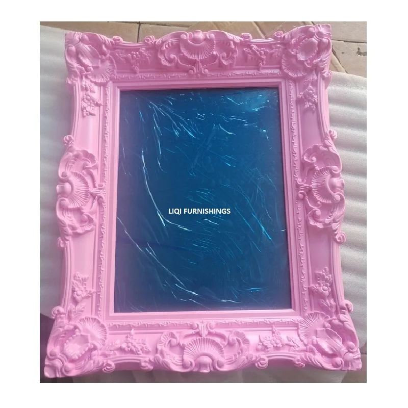 Fashion Pink ABS Plastic Photo Frame Decorative Picture Frame