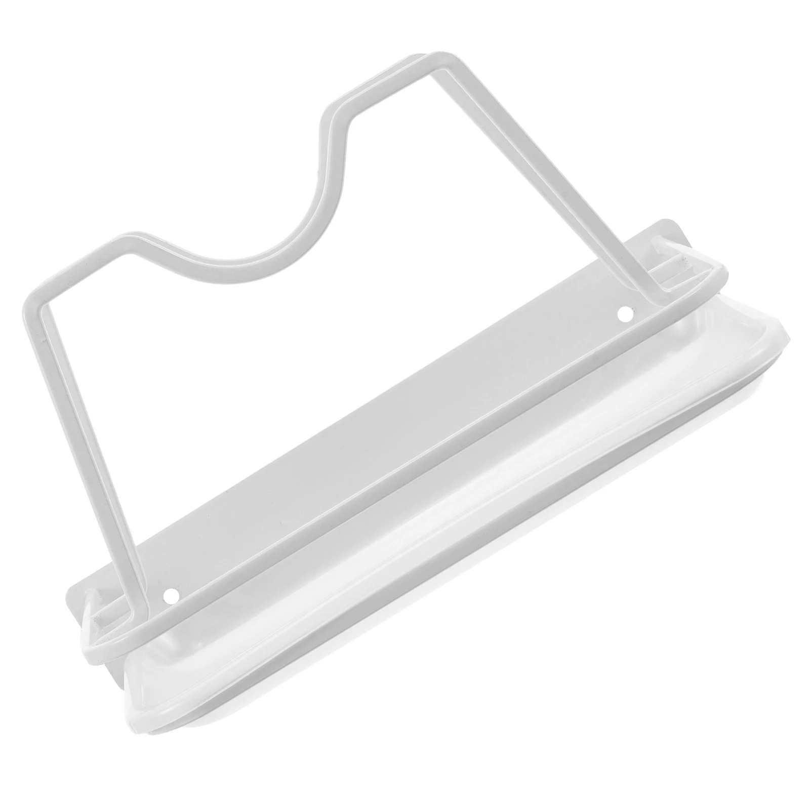 

Pot Lid Organizer Rack Stainless Steel No Drill Adhesive Wall Mounted Pot Cover Storage Kitchen Organization Holder with Drip