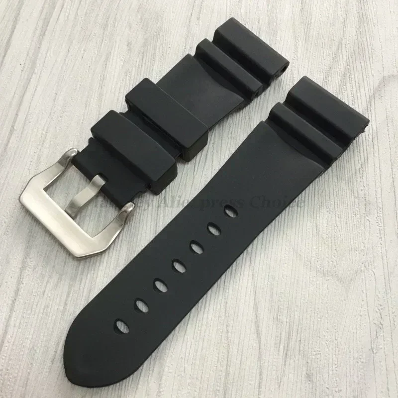 Silicone Watchband for Panerai SUBMERSIBLE PAM441 359 Pa111 Soft Rubber Belt 22mm 24mm 26mm Men Watch Strap for Omega Bracelet