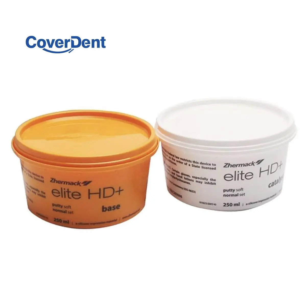 1 Set Zhermack Dental Lab Impression Material Zhermack Elite HD Putty Soft A-silicone Base Material 2x250ml