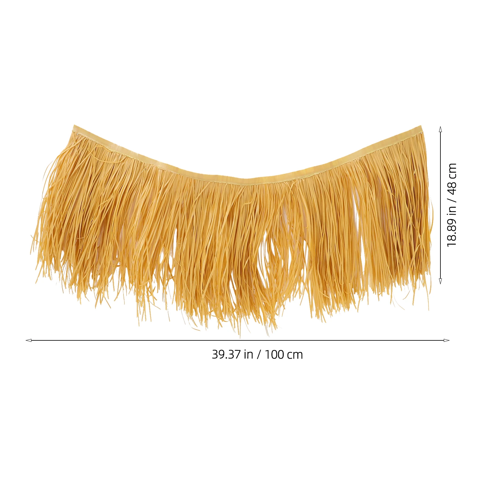

Flame-retardant Straw Tile Fake Cover Roof Thatch Artificial Faux Yellow Decorative