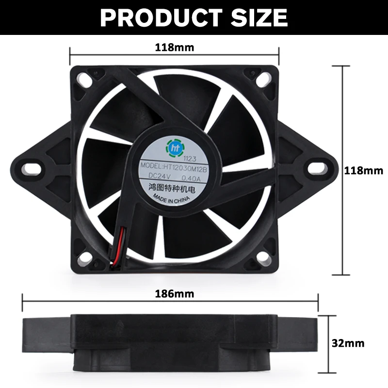 Radiator Cooling Fan for 4 Wheel ATV Kart Motocross Motorcycle Free Shipping