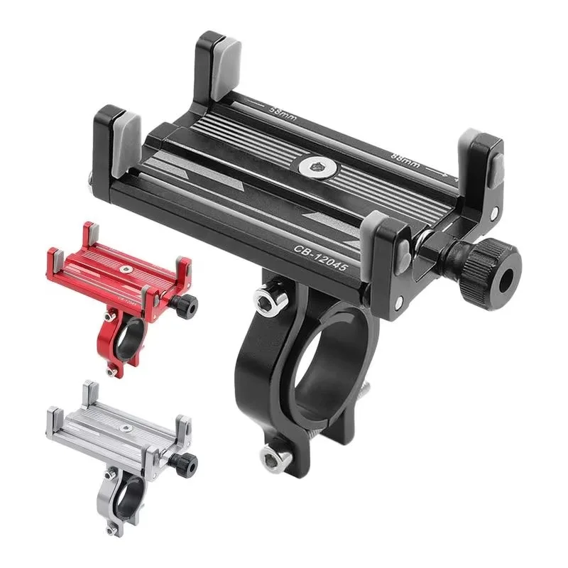 

Aluminum Alloy Bike Phone Holder, Universal Cell Phone Bracket for Bicycle Scooter Mountain Bike Cycling Accessories