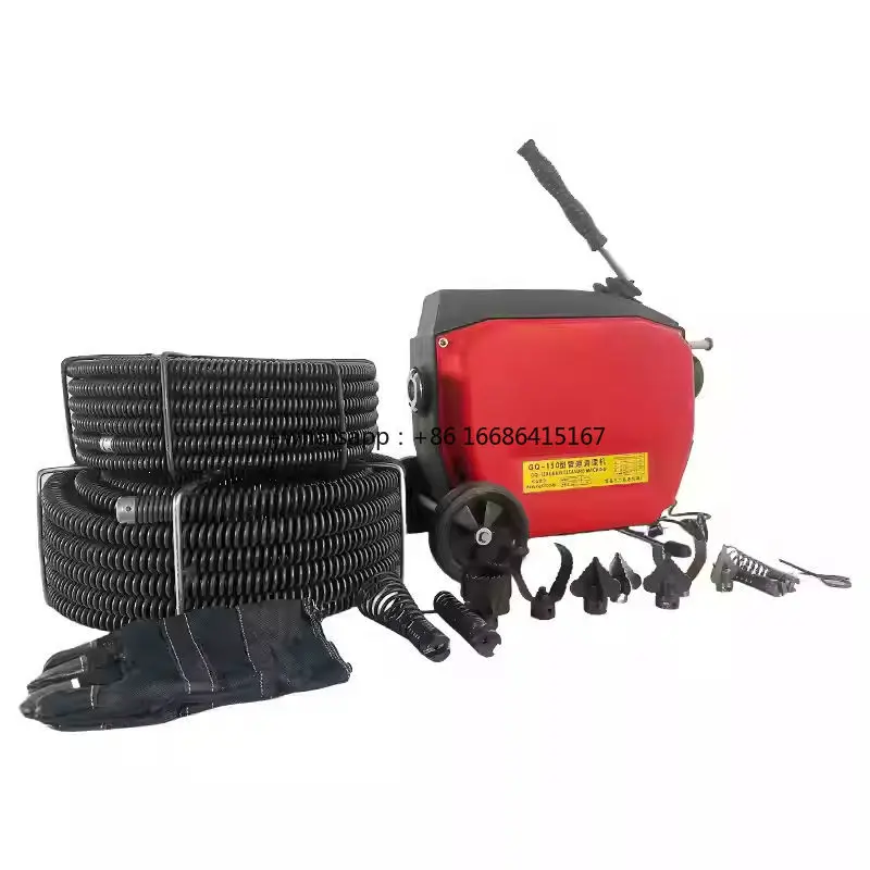 

CQ150 Sewer Cleaning Tool 3000W Pipe Dredging Machine 220V/110V Drain Cleaning Machine Spring Drain Cleaning Machine For Toilet