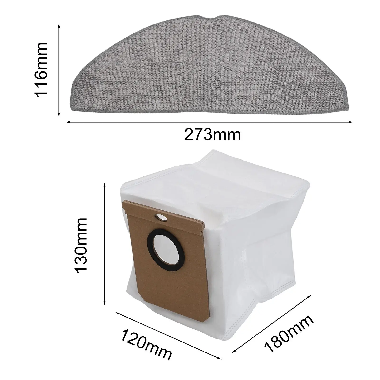 17/29 Piece Replacement Accessory Set for Conga 8490 for robot Vacuum Components for Enhanced Cleaning Performance