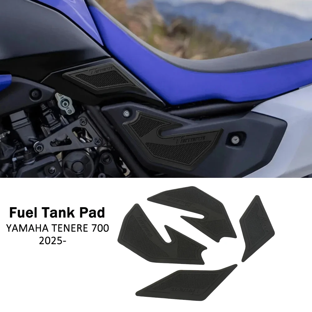 Tenere 700 2025 Motorcycle Accessories Fuel Tank Pad For YAMAHA TENERE 700 Tenere700 Non-slip Side Fuel Tank Waterproof Pad