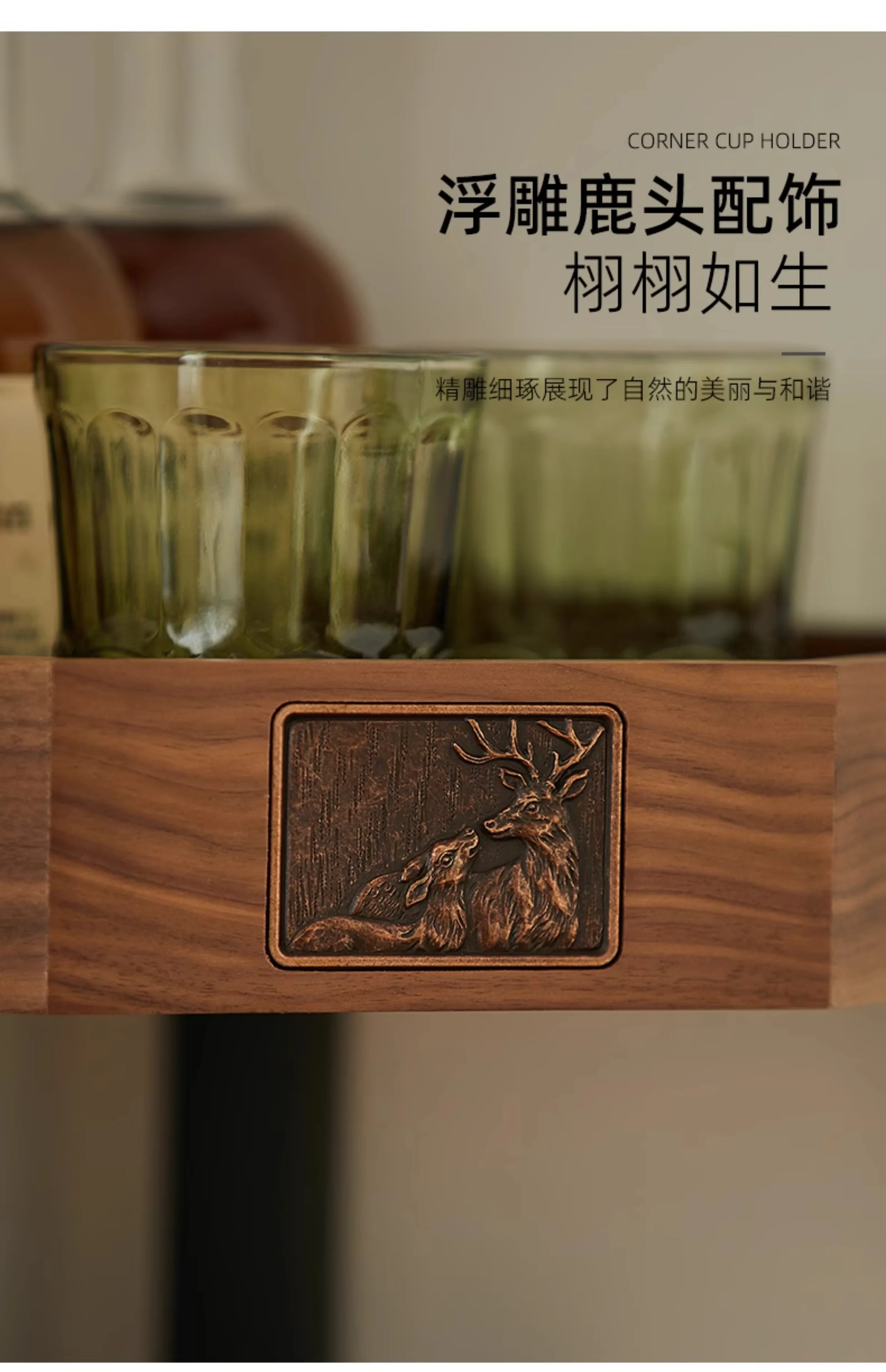 Rak penyimpanan cangkir desktop Rak penyimpanan cangkir kopi Rak display sudut kopi