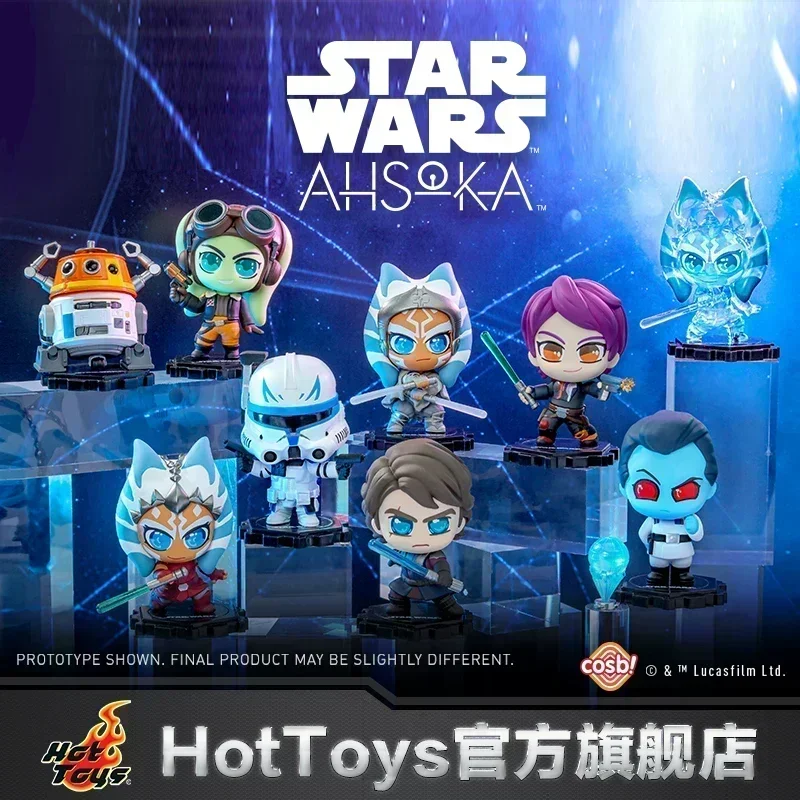 2024 New Hot Toys Star Wars Ahsoka Tano And Anakin Skywalker Cosbi Mini Collectible Figure Desktop Decoration Fans Birthday Gift