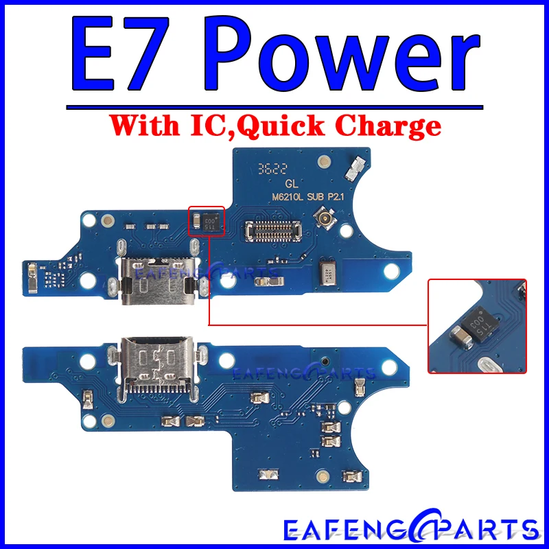 Usb Dock Charger Connector for Motorola Moto E5 E6 E6i E6S E7 E7i Play Go Plus Power Charging Board Module Flex Ports