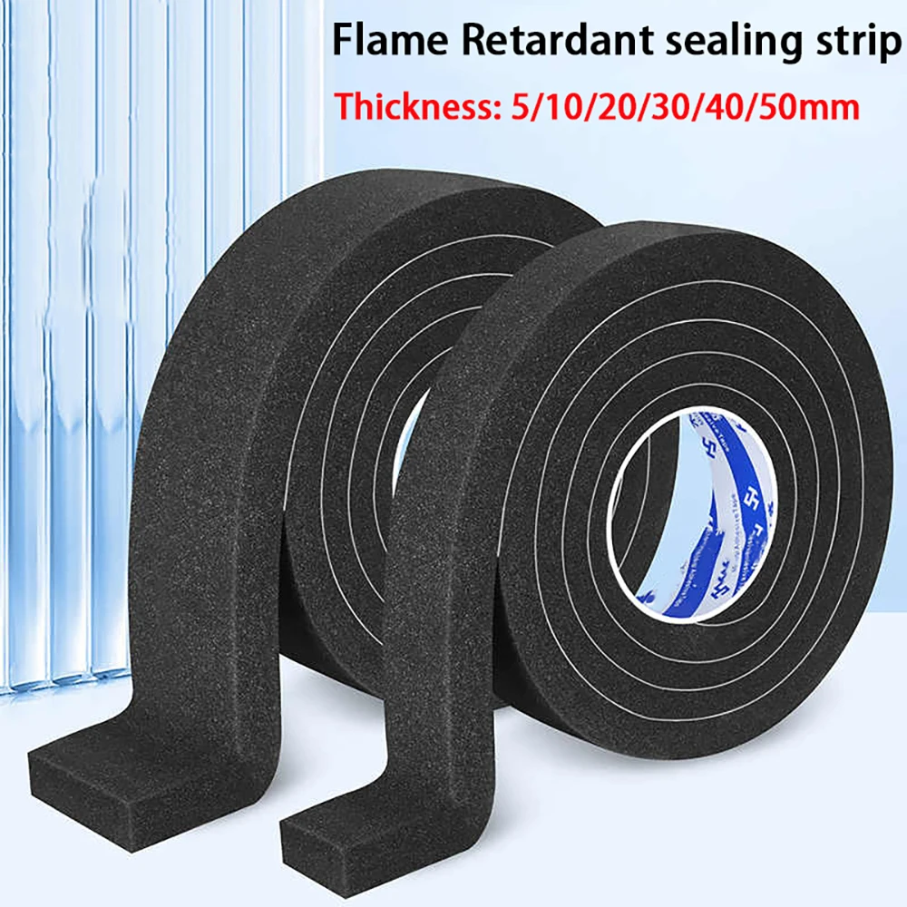 

Flame Retardant Sealing Strip High Temperature Resistant Self-Adhesive Sound Insulation Cotton Door Seam Foam Foam Sealing Strip