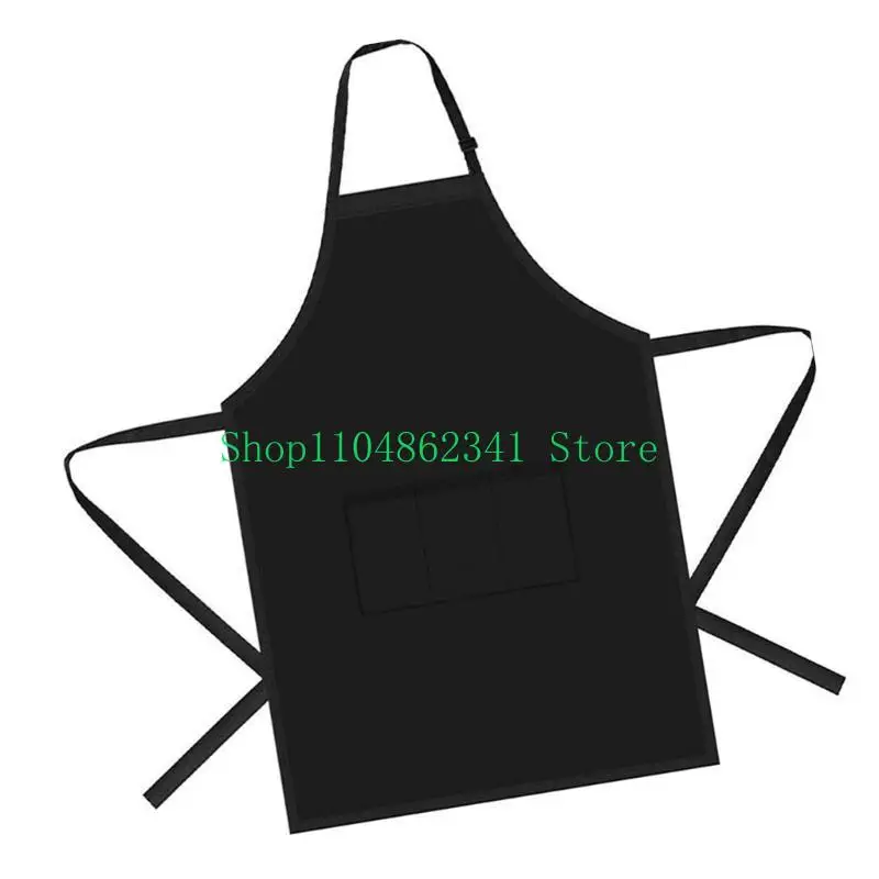 

5asd Adjustable Bib Apron Kitchen Cooking Aprons Unisex Black Aprons Water and Oil Resistant Restaurant Chefs Aprons Gifts