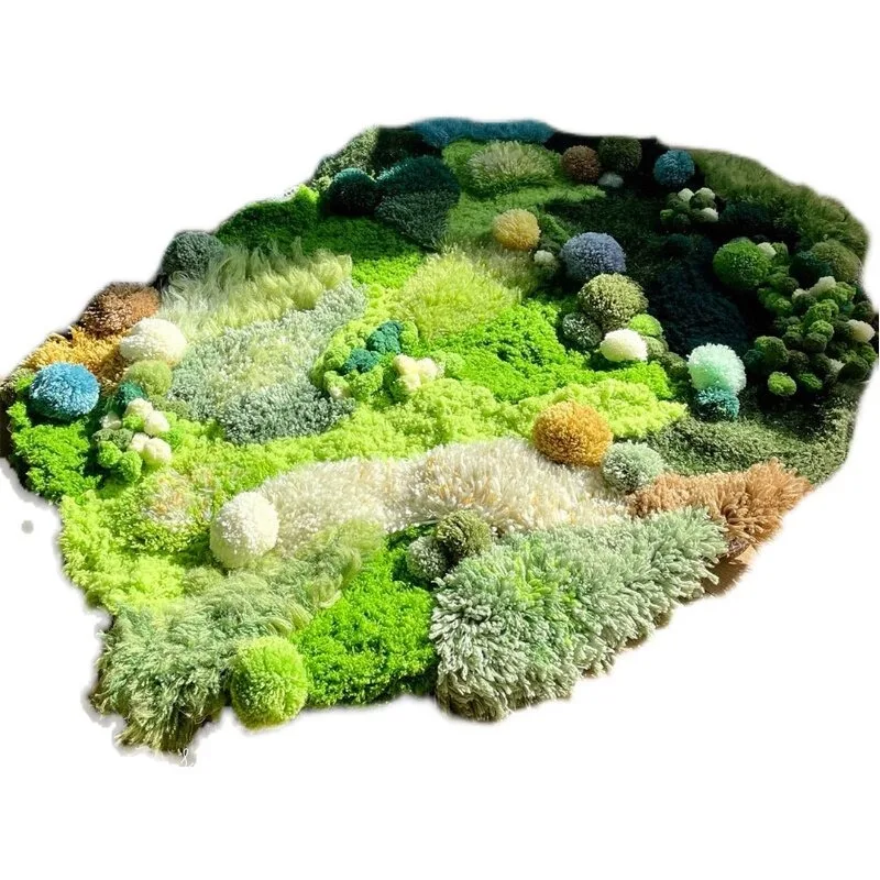 Moss carpet DIY creative hand-woven material package