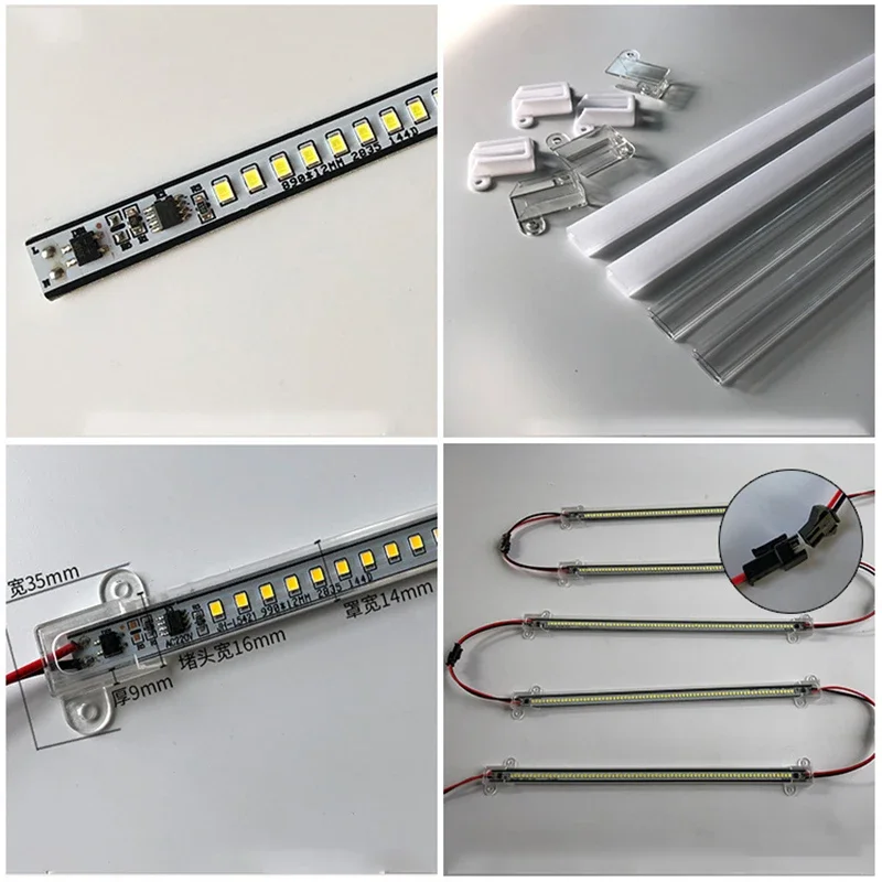 AC220V LED Bar Lights Under Kitchen Cupboard Cabinet Strip Lamps 50cm 30cm 72LEDs 2835 LED Rigid LED Fluorescent Tube