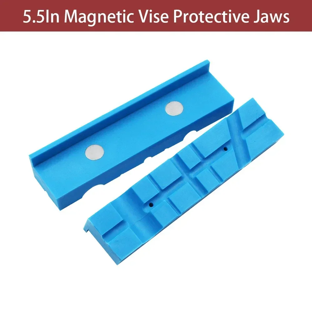 Vice Tools Jaws Protector Cover Pads Magnetic Protective Accessories 5.5inch Pair Pad Mouth Sleeve Vise Bench 1 Jaw Machinery