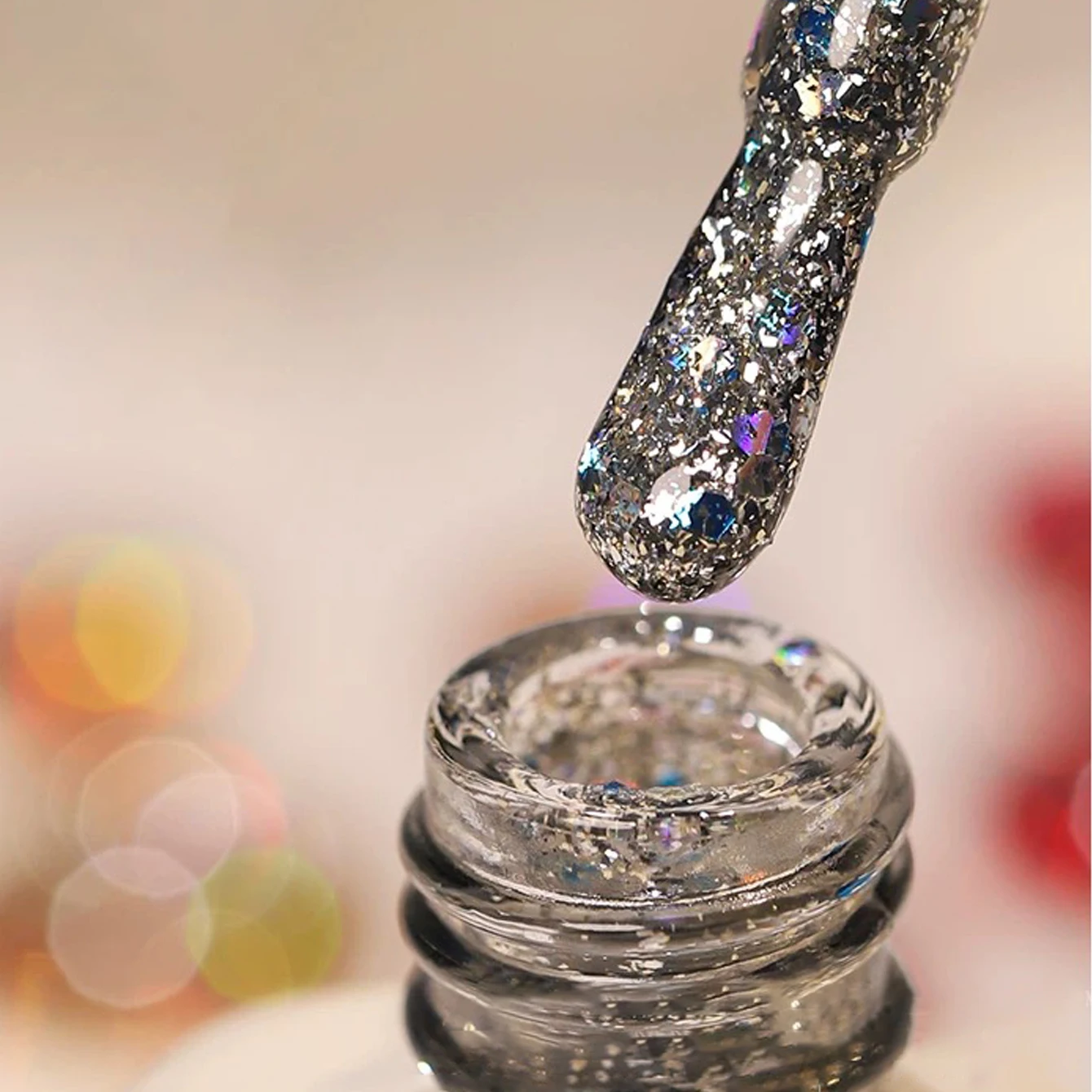 MEC 1-6 pezzi Star Diamond Smalto per unghie gel di ghiaccio tritato 2025 Autunno/Inverno Natale Super Glitter Dream Glitter Forniture per unghie