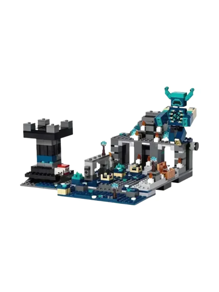 Nieuwe 852 Stuks Creatieve Diepe Donkere Battle Bouwstenen Warden Model Decoratie Puzzel Montage Speelgoed Voor kinderen Verjaardagscadeau