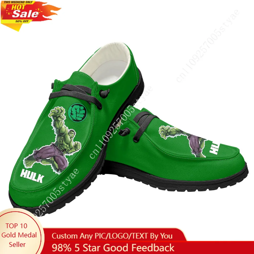 

Marvel Avengers Hulk Casual Shoes Mens Womans Flat Shoe Breathable Outdoor Lightweight Footwear Couple Custom Made Shoes
