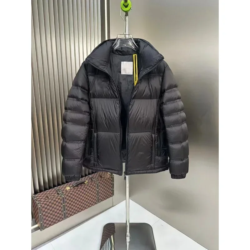 Moncl*r Winter Heren Witte Ganzendons Jas Warme Capuchon Slim Fit Puffer Jas Jas Mannelijke Casual Hoge Kwaliteit Overjas Thermische